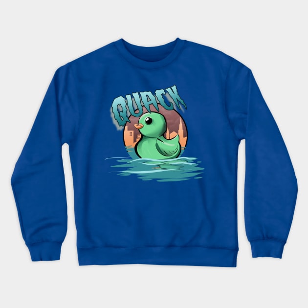 Quack the Evil Duck Crewneck Sweatshirt by PowerSurgeX1